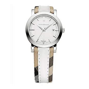 【BURBERRY 】英國倫敦精品-時尚格紋腕錶-BU1379