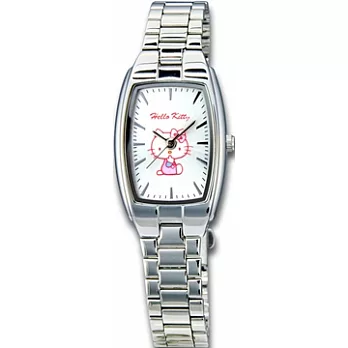 【HELLO KITTY】凱蒂貓都會典藏細緻指針腕錶 (白 LK633LWWI)