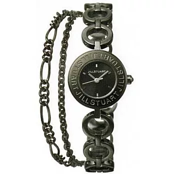 【JILL STUART】Chain Bracelet Logo手鍊錶款 (黑 JISILDG002)