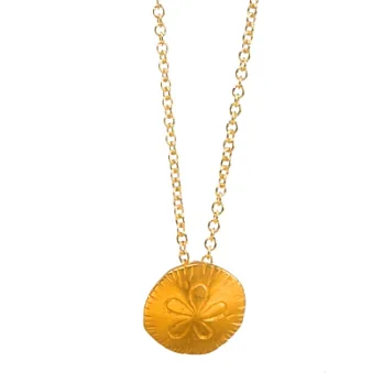 Dogeared 錢幣 sand dollar 萬中選一 金色許願項鍊