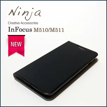 【東京御用Ninja】新款InFocus M510/M511通用型經典瘋馬紋保護皮套（黑色）