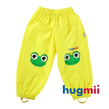 【Hugmii】童趣造型EVA兒童雨褲_青蛙M黃色