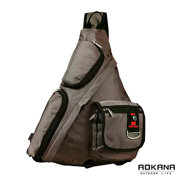 AOKANA奧卡納 台灣釦具 輕量防潑水護脊紓壓機能單肩背包 (軍綠) 68-077