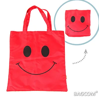 Bagcom Masaki Smile 微笑收納大購物包-大紅
