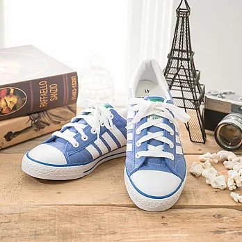 中國強 MIT 經典休閒帆布鞋CH81藍(女鞋)35藍