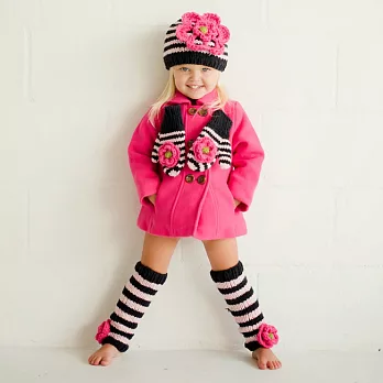 澳洲Huggalugs創意手襪套，編織款Ziggy-Pink