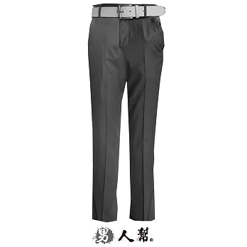 【男人幫】K0423＊【韓版王室貴族沉穩灰素面中低腰直筒西裝褲】灰色 S號