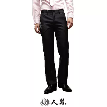 【男人幫】K0431＊【珍藏版夢幻高磅數條紋中低腰直筒西裝褲】黑色S尺寸