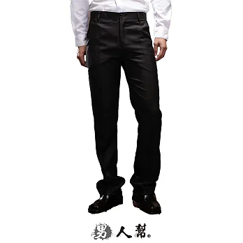【男人幫】K0432＊【萬年不敗亮素面直筒中低腰西裝褲】黑色 S尺寸