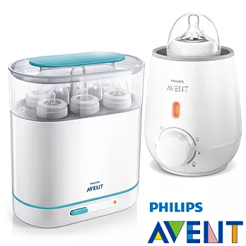 PHILIPS【AVENT新安怡】三合一蒸氣消毒鍋+快速食品加熱器組合組