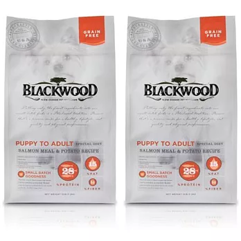 BlackWood 柏萊富 無榖全齡低敏挑嘴(鮭魚+馬鈴薯)5磅 2.27公斤 X 1包