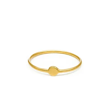 Dogeared 優雅豆豆 金色戒指 Circle Ring 迷你新款 附原廠盒 5號