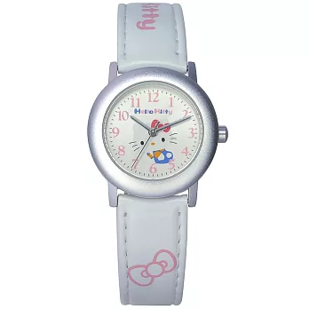 【HELLO KITTY】凱蒂貓俏皮時尚腕錶(白 KT630LWWW)