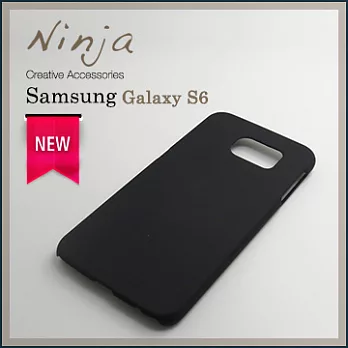 【東京御用Ninja】SAMSUNG GALAXY S6精緻磨砂保護硬殼（黑色）