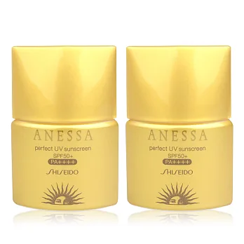 SHISEIDO 資生堂 安耐曬黃金鑽級防曬露A+ SPF50+‧PA++++(12ML)X2入