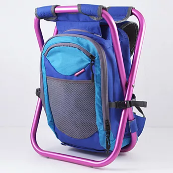 ispack繽紛流行背包椅 -湛藍/ 粉紅