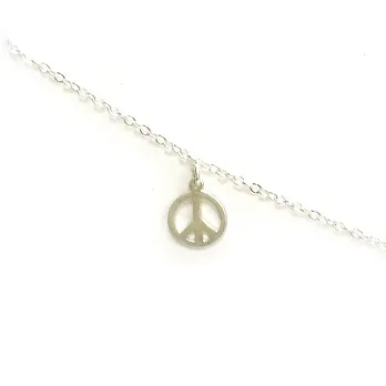 Dogeared 和平 Open Peace 好人緣 銀墜銀色許願手鍊 附原廠盒