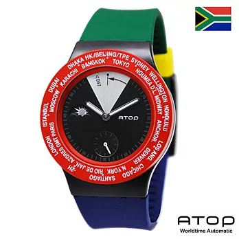 ATOP｜世界時區腕錶－24時區國旗系列(南非)