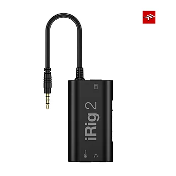 IK Multimedia iRig 2 吉他傳輸介面黑色