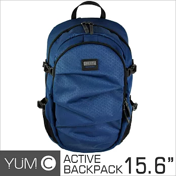 美國Y.U.M.C. Greenwich格林系列Active Backpack 15.6吋筆電後背包藍色