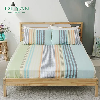 DUYAN《盛夏光年》雙人加大三件式精梳純棉床包組