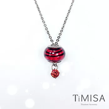 【TiMISA】純鈦琉璃串珠 誕生幸運鍊(七月)套組