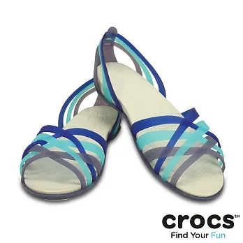Crocs - 女 - APR - 赫瑞綺夏日平底鞋39海軍藍/水綠色