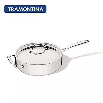 TRAMONTINA Gourmet TRIX 系列30公分單把平湯鍋5.2L
