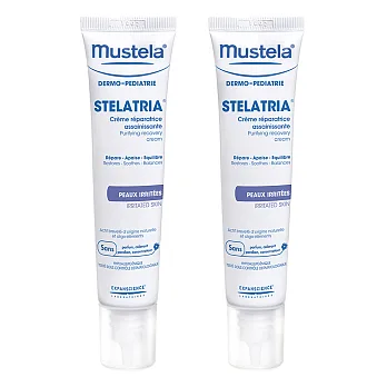 Mustela 慕之恬廊 舒恬良修護霜40ml-兩入組