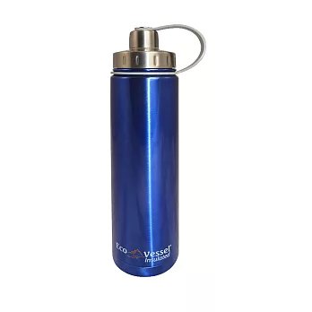 美國Eco Vessel不銹鋼保溫瓶-有點藍700ml