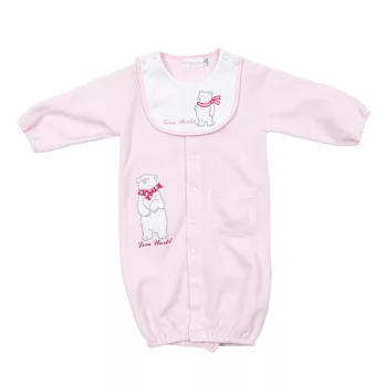 【愛的世界】保暖絨布兩用嬰衣-台灣製-3M淺粉色