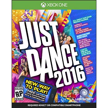 XBOX ONE Just Dance 舞力全開 2016 (英文版) Kinect 專用軟體