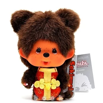 日本Sekiguchi夢奇奇MONCHHICHI【唐裝女孩】吊飾