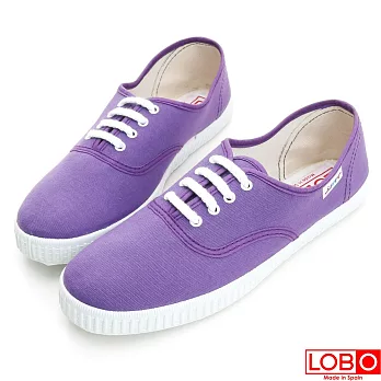 【LOBO】西班牙百年品牌Bambas環保膠底休閒鞋-紫色 情侶親子款34紫色