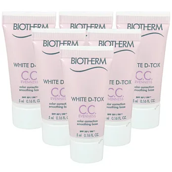 BIOTHERM碧兒泉 超防護光感亮白CC霜SPF50+/PA++(5ml)(紫)*6