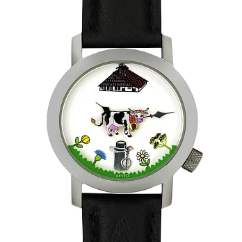 【AKTEO】法國設計腕錶 自然可愛乳牛系列 (34mm)