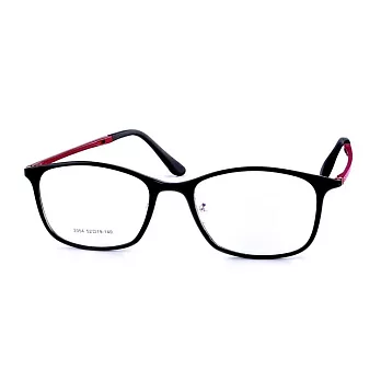 【大學眼鏡】Gluck! 時尚炫彩 圓方框平光眼鏡  2054-2黑