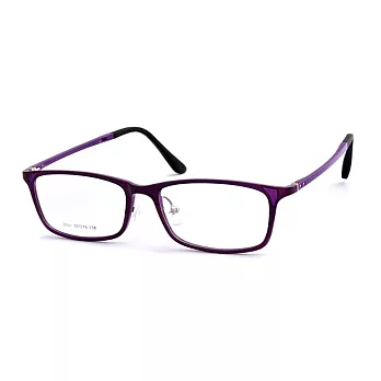 【大學眼鏡】Gluck! 書院氣質 扁方框平光眼鏡 2057-1黑