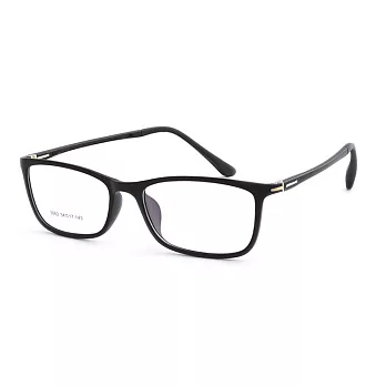【大學眼鏡】Gluck! 書院氣質 扁方框平光眼鏡 3062-2黑