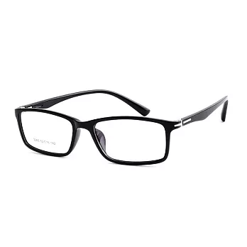 【大學眼鏡】Gluck! 書院氣質 扁方框平光眼鏡 3065-1黑