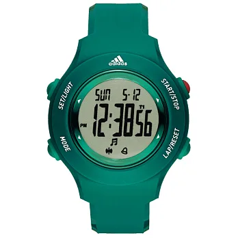 adidas 玩色潮流時尚腕錶-綠x小