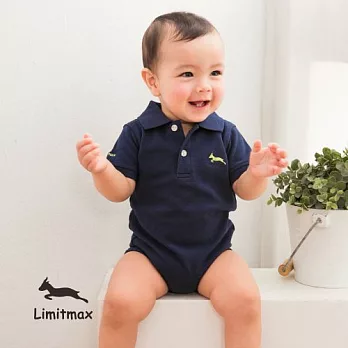 純棉網眼Polo包屁衣☆Limitmax☆深暮藍舒適經典款（Baby）6-12M (60CM)深暮藍