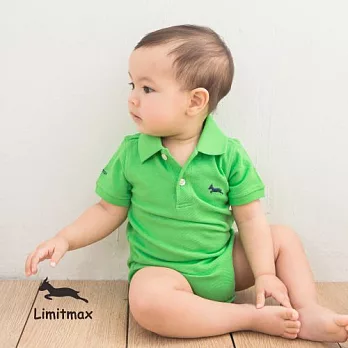 純棉網眼Polo包屁衣☆Limitmax☆青綠舒適經典款（Baby）3-6M (50CM)青綠