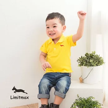 純棉網眼Polo衫☆Limitmax☆耀眼黃舒適經典款（男童）2Y (90CM)耀眼黃