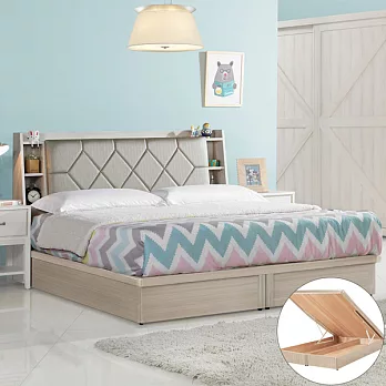 《Homelike》蘭可5尺掀床組(含床頭箱)