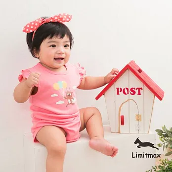 純棉舒適棉柔☆Limitmax☆淘氣小羊包屁衣3-6M (50CM)氣質粉