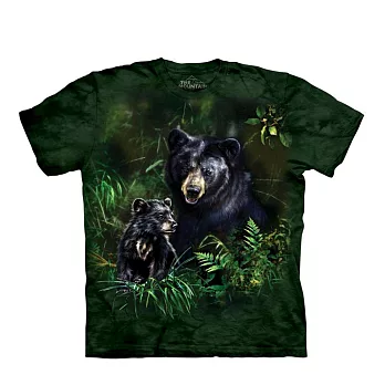 【摩達客】美國進口The Mountain 黑熊之愛 純棉環保短袖T恤[現貨+預購]S(約130cm以下)