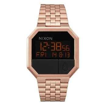 【NIXON】獨特八角錶框 Re-run_A158玫瑰金