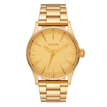 【NIXON】極簡復刻化時尚腕錶 Sentry 38 SS_A450金