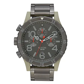 【NIXON】低調奢華 經典大錶徑 48-20 Chrono_A486-2220鐵灰